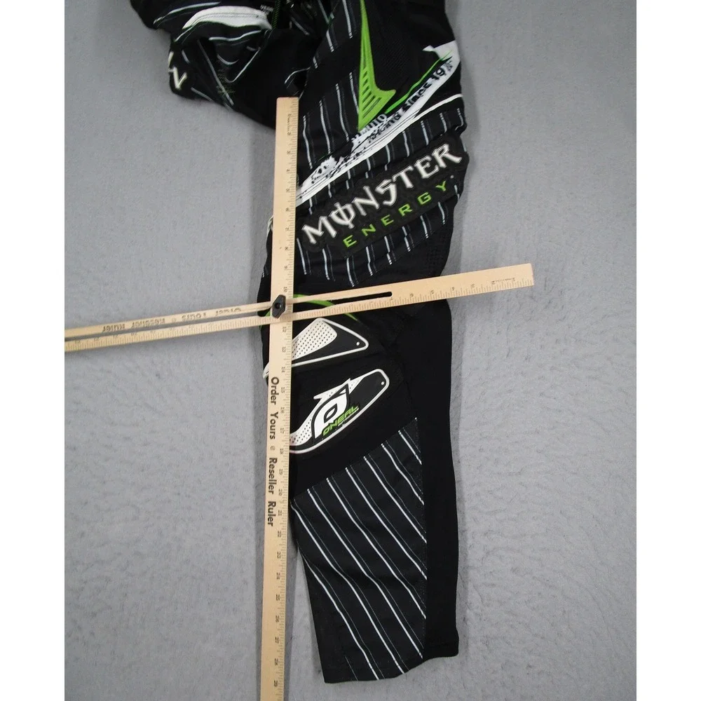 ONeal Hardwear Monster Energy Motocross Pants Mens 34 Black Green Racing 1970